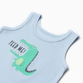 

Комплект для мальчика (майка+трусы), цвет голубой, рост 98 см