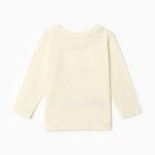 Лонгслив детский, цвет светло-бежевый, рост 68 - фото 54749874