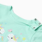 Лонгслив для девочки, рост 68 см, мятный - фото 35750753