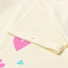 Футболка для девочки, цвет молочный, рост 110 см - фото 24413761