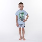 Пижама для мальчика, цвет голубой, рост 92 см - фото 10859446