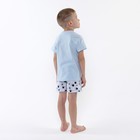Пижама для мальчика, цвет голубой, рост 98 см - Фото 4