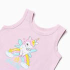 Комплект для девочки (майка,трусы), цвет сиреневый рост 128 см - фото 24701986