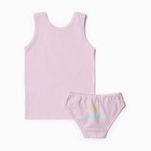 Комплект для девочки (майка,трусы), цвет сиреневый рост 128 см - фото 24701988