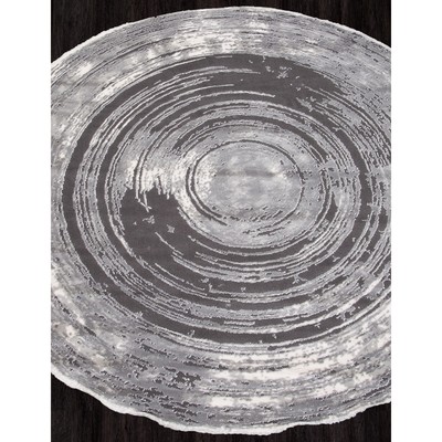Ковёр круглый Karmen Hali Safir, размер 117x117 см, цвет grey/grey