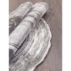 Ковёр круглый Karmen Hali Safir, размер 117x117 см, цвет grey/grey - Фото 3