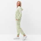 Костюм женский (толстовка, брюки), цвет нежно-зелёный, размер 54 - фото 24713172