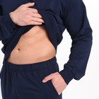 Костюм мужской (толстовка, брюки), цвет тёмно-синий, размер 48 - Фото 3