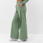 Костюм женский (свитшот/брюки), цвет оливковый, размер 44 - фото 24580582