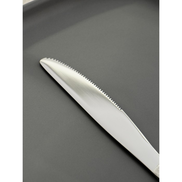 Нож столовый из нержавеющей стали Magistro Bravo, длина 20,7 см, толщина 4 мм - фото 1907786278