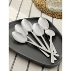 Ложка столовая Magistro Gamburg, длина 20 см, толщина 4 мм, нержавеющая сталь, серебристая - Фото 5