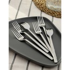 Вилки столовые Magistro Gamburg, h=20 см, толщина 4 мм, нержавеющая сталь, серебристая - Фото 5