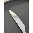 Нож столовый из нержавеющей стали Magistro Gamburg, длина 20,8 см, толщина 4 мм, цвет серебряный - Фото 2