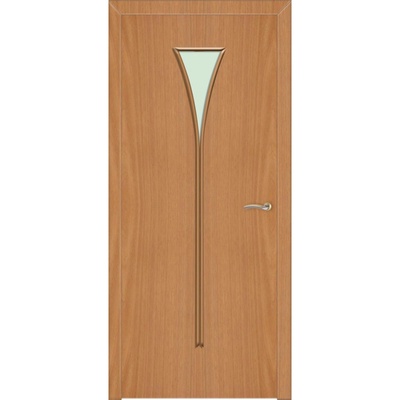 Дверное полотно ламинированное «ДО 4», со стеклом, 2000×900 мм, цвет миланский орех