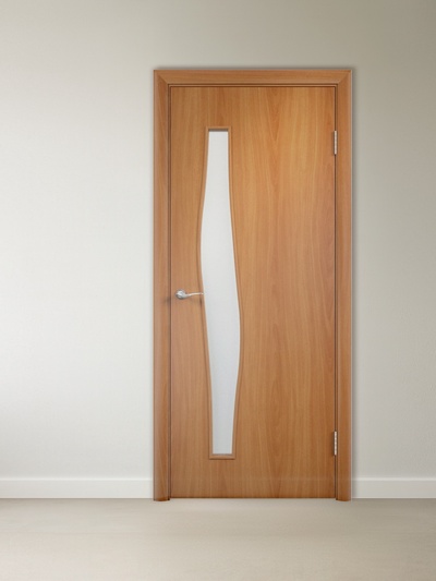 Дверное полотно ламинированное «ДО 21», со стеклом, 2000×600 мм, цвет миланский орех