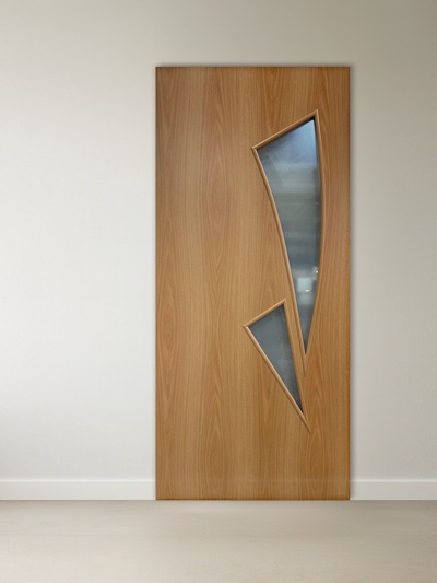 Дверное полотно ламинированное «ДО 22», со стеклом, 2000×900 мм, цвет миланский орех