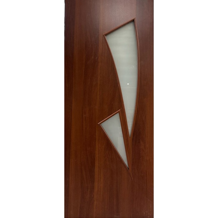 Дверное полотно ламинированное ДО 22 Итальянский орех 2000x700 стекло песок - Фото 1