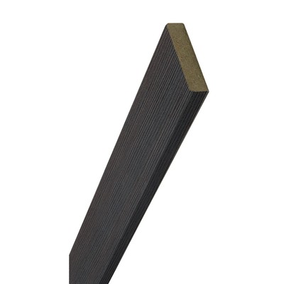 Притворная планка для дверей, ламинированная, 2070×30×6 мм, цвет венге