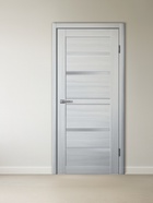 Дверь межкомнатная комплект 293, со стеклом мателюкс, 2000×900 мм, экошпон, цвет ясень пепельный - Фото 1