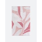 Мягкий коврик Akvarel, для ванной комнаты, 50х80 см, цвет белый розовый - фото 296110156