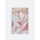 Мягкий коврик Akvarel, для ванной комнаты, 50х80 см, цвет белый розовый - Фото 4