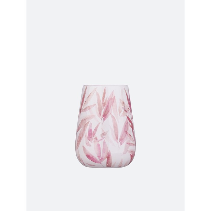 Стакан для зубных щеток Akvarel, 8,5х8,5х11,5 см, цвет белый розовый - Фото 1