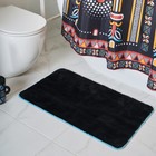 Мягкий коврик Bantu для ванной комнаты 50х80 см, цвет чёрный - Фото 2