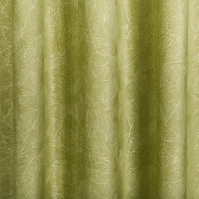 Штора готовая Narassvete, 140х260 см, шторная лента, цвет зелёный