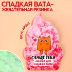 Жевательная резинка-сладкая вата «Слаще тебя», вкус: арбуз, 5 г. - фото 10768184