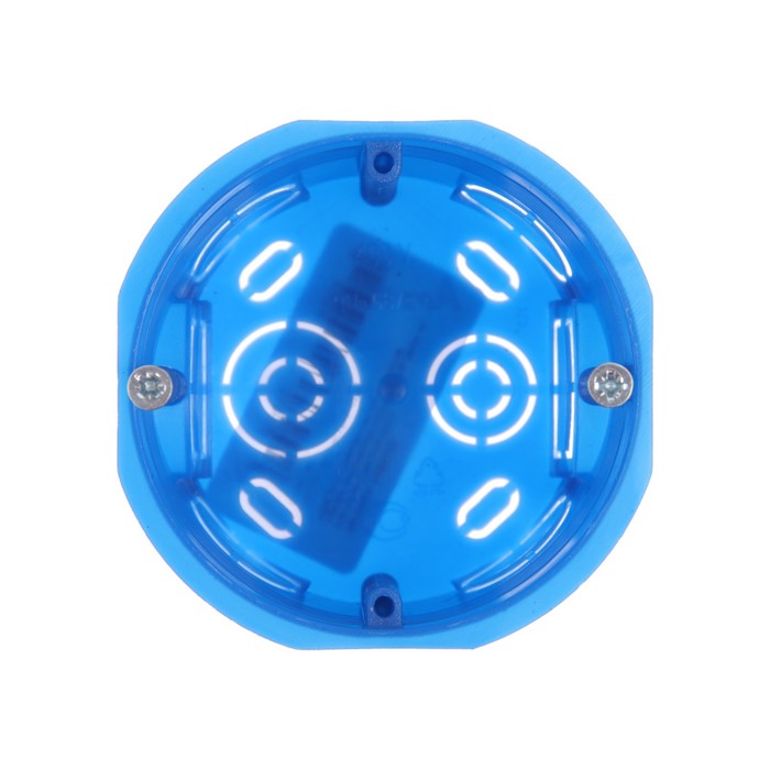 Коробка установочная Luazon Lighting, 68х45 мм, IP20, для сплошных стен, синяя