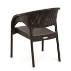 Набор садовой мебели "RATTAN Ola Dom": стол круглый диаметр 70 см + 2 кресла, коричневый - Фото 7