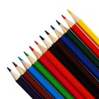 Карандаши 12цв, Красин, дерево, заточ, шестигр, коробка, европодвес - Фото 2