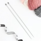 Спицы для вязания, прямые, с тефлоновым покрытием, d = 5,5 мм, 35 см, 2 шт - Фото 2