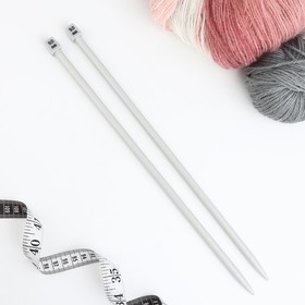 Спицы для вязания, прямые, с тефлоновым покрытием, d = 9 мм, 35 см, 2 шт