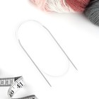 Спицы круговые, для вязания, с тефлоновым покрытием, с пластиковой леской, d = 2 мм, 80 см - Фото 2