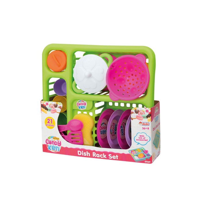 Набор посуды, в лотке, 21 предмет, МИКС 65271