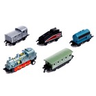 Поезд металлический «Классика», с 4 вагонами, инерция, МИКС, в пакете - фото 24292327