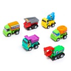 Набор инерционных машин "Стройка" 6 шт., МИКС в ПАКЕТЕ - фото 42765478