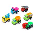 Набор инерционных машин "Стройка" 6 шт., МИКС в ПАКЕТЕ - фото 42765479