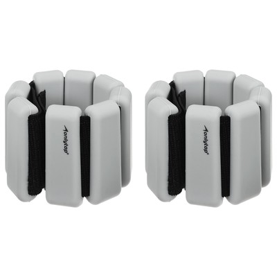 Утяжелители ONLYTOP, 2 шт.×0.5 кг, серые