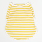 Футболка для животных, M (ДС 30, ОГ 42 см), жёлтая - фото 22417578