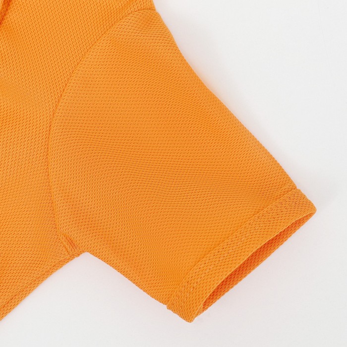 Футболка-поло для животных, M (ДС 30, ОГ 40, ОШ 27 см), оранжевая