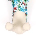 Рубашка для собак "Тропики", M (ДС 26, ОГ 34, ОШ 25 см), голубая - Фото 5