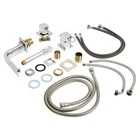 Смеситель на борт ванны ZEIN NB-5, на четыре отверстия, комплект, хром - Фото 15