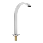 Смеситель на борт ванны ZEIN NB-3, на четыре отверстия, комплект, высокий излив, хром - Фото 5