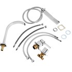 Смеситель на борт ванны ZEIN NB-3, на четыре отверстия, комплект, высокий излив, хром - Фото 15