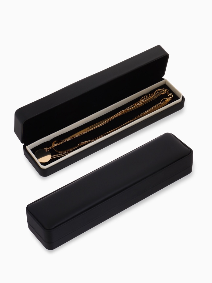 Футляр под браслет/цепочку/часы «Стрит», 22×5.5 цвет чёрный - Фото 1