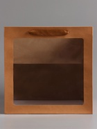 Пакет подарочный, крафт, с окном, 30×30×30 см - Фото 2