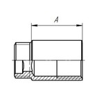 Удлинитель AQUALINK, 1/2" x 100 мм, внутренняя/наружная резьба, латунь с хромовым покрытием - Фото 5