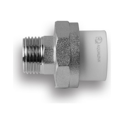 Американка AQUALINK, полипропиленовая, d=25 мм х 3/4", наружная резьба
